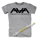 ANGELS & AIRWAVES - Logo - sivé pánske tričko