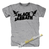 BLACK SABBATH - Logo - sivé pánske tričko