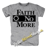 FAITH NO MORE - Logo - sivé pánske tričko