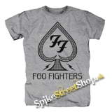 FOO FIGHTERS - Logo - sivé pánske tričko