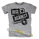 RISE AGAINST - Patched Up - sivé pánske tričko