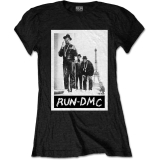 RUN DMC - Paris Photo - čierne dámske tričko