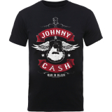 JOHNNY CASH - Winged Guitar - čierne pánske tričko