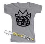 BIGGIE SMALLS - Logo - šedé dámske tričko