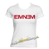 EMINEM - Red Logo - biele dámske tričko