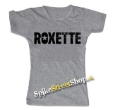 ROXETTE - Logo - šedé dámske tričko