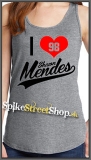 I LOVE SHAWN MENDES - Ladies Vest Top - šedé