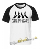 BEATLES - Abbey Road Silhouette - dvojfarebné pánske tričko