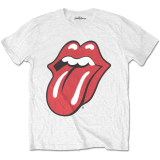 ROLLING STONES - Classic Tongue with Soft Hand Inks - biele pánske tričko