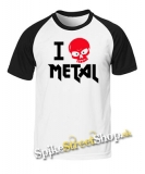 I LOVE METAL - dvojfarebné pánske tričko