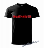 IRON MAIDEN - Red Logo - čierne detské tričko