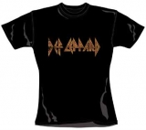 DEF LEPPARD - Classic Logo - čierne dámske tričko (Skinny Fit)