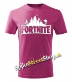 FORTNITE - Logo - malinové detské tričko