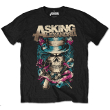 ASKING ALEXANDRIA - Hat Skull - čierne pánske tričko