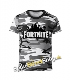 FORTNITE - Logo - maskáčové chlapčenské tričko METRO CAMO