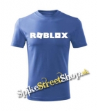 ROBLOX - Logo Symbol White - azurovomodré detské tričko