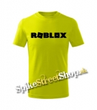 ROBLOX - Logo Symbol Black - limetkové detské tričko