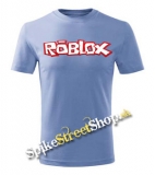 ROBLOX - Logo Red White - svetlomodré detské tričko