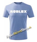 ROBLOX - Logo Symbol White - svetlomodré detské tričko