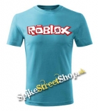 ROBLOX - Logo Red White - tyrkysové detské tričko