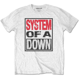 SYSTEM OF A DOWN - Triple Stack Box - biele pánske tričko