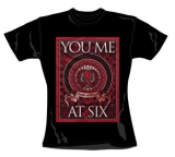 YOU ME AT SIX - Crest - čierne dámske tričko (Skinny Fit)