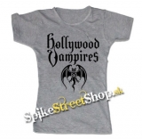 HOLLYWOOD VAMPIRES - Logo - šedé dámske tričko