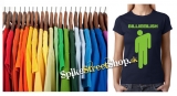 BILLIE EILISH - Logo & Stickman - farebné dámske tričko