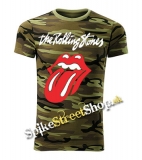 ROLLING STONES - Tonque - maskáčové pánske tričko WOODLAND CAMO GREEN