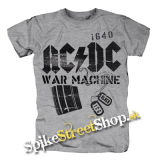 AC/DC - War Machine - sivé detské tričko