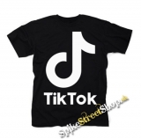 TIK TOK - Logo - čierne detské tričko