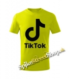 TIK TOK - Logo - limetkové detské tričko