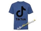 TIK TOK - Logo - modré melírované detské tričko