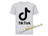 TIK TOK - Logo - šedé detské tričko