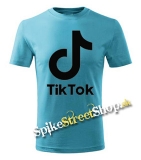 TIK TOK - Logo - tyrkysové detské tričko