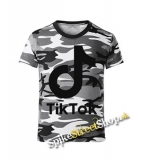 TIK TOK - Logo - maskáčové chlapčenské tričko METRO CAMO