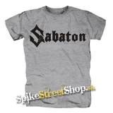 SABATON - Logo - sivé detské tričko