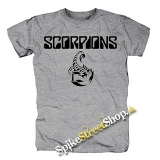 SCORPIONS - Logo - sivé detské tričko