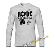 AC/DC - War Machine - šedé detské tričko s dlhými rukávmi
