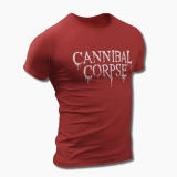 CANNIBAL CORPSE - Logo - červené pánske tričko