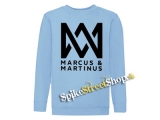 MARCUS & MARTINUS - Logo - Svetlomodrá detská mikina bez kapuce