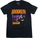 BIGGIE SMALLS - Brooklyn Orange - čierne pánske tričko