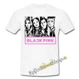 BLACKPINK - Logo & Band - biele pánske tričko