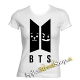 BTS - Emoji BT21 Logo - biele dámske tričko