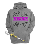 BLACKPINK - Logo & Signature - sivá detská mikina