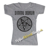 DIMMU BORGIR - Pentagram - šedé dámske tričko