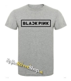 BLACKPINK - Logo - sivé pánske tričko