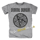 DIMMU BORGIR - Pentagram - sivé pánske tričko