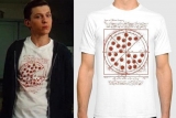 TOM HOLLAND - Vitruvian Pizza - SPIDER-MAN - biele detské tričko