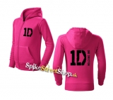 ONE DIRECTION - Logo - ružová detská mikina na zips